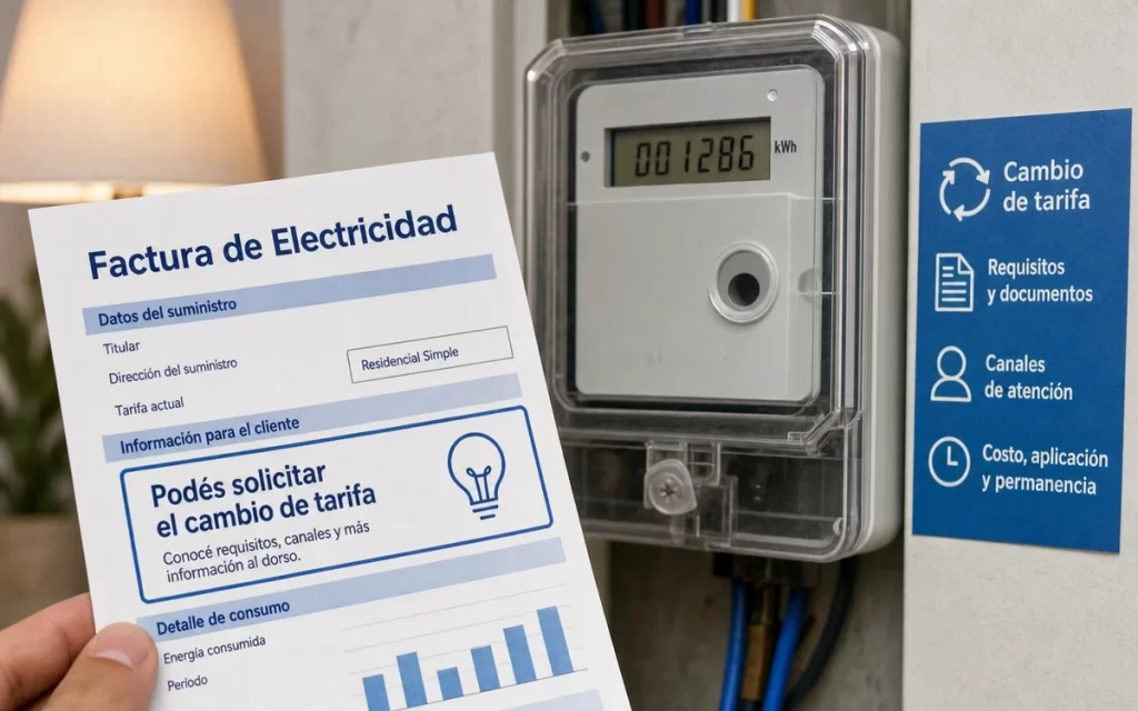 Cómo cambiar de tarifa en UTE