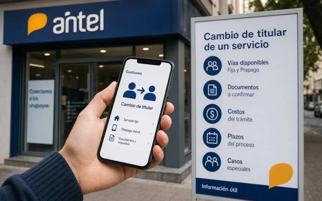 Cómo cambiar el titular de un servicio de Antel