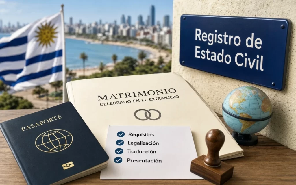 Cómo inscribir en Uruguay un matrimonio celebrado en el extranjero