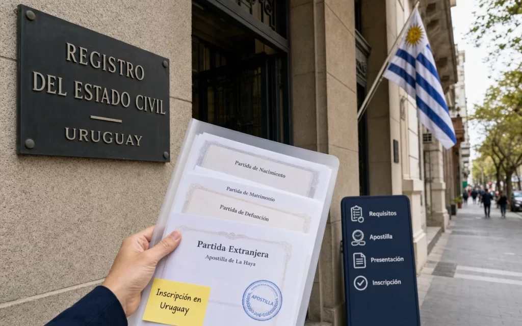 Cómo inscribir una partida extranjera en Uruguay