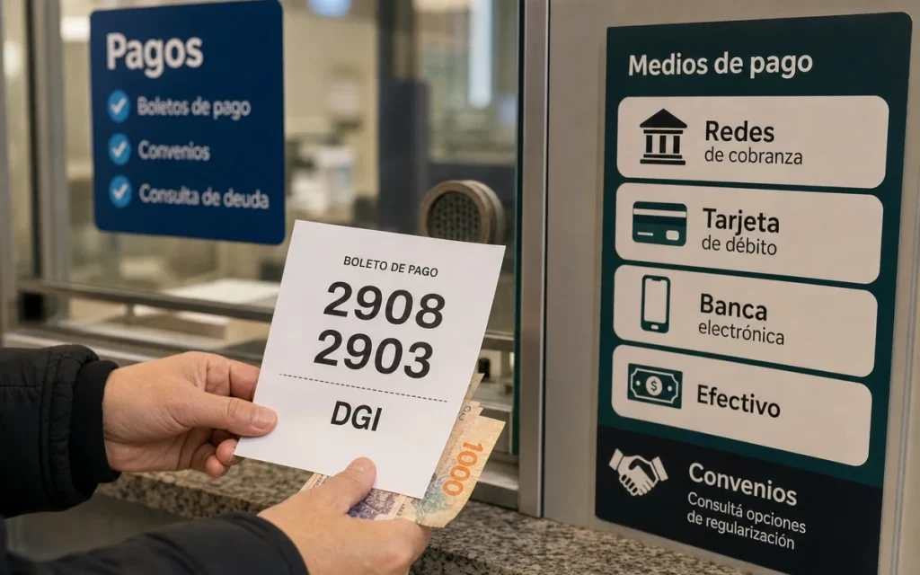 Cómo pagar una deuda en DGI