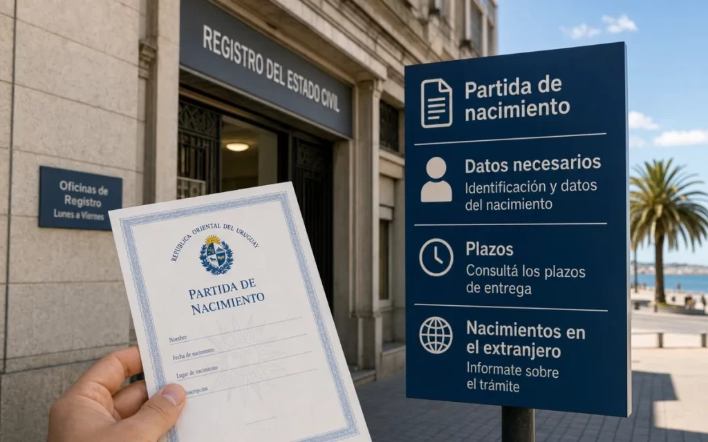 Cómo pedir una partida de nacimiento en Uruguay