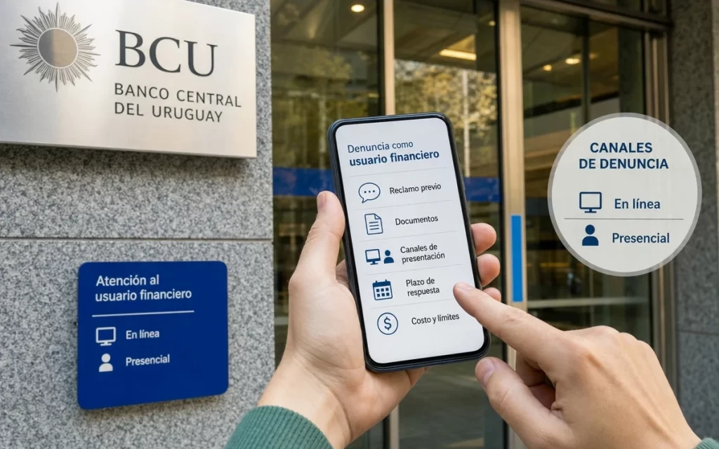 Cómo presentar una denuncia ante el BCU como usuario financiero