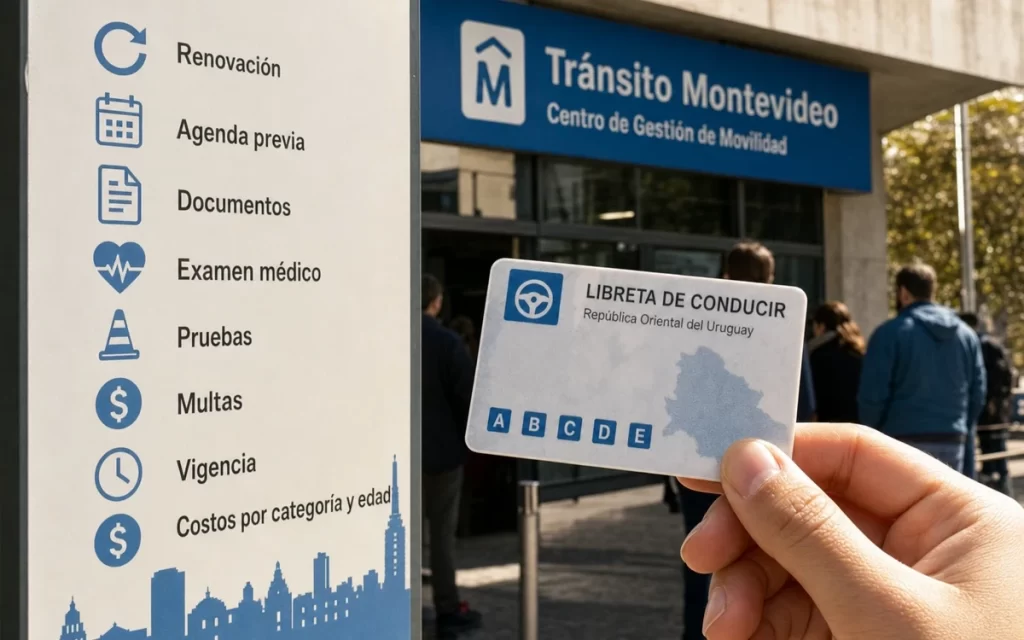 Cómo renovar la libreta de conducir en Montevideo