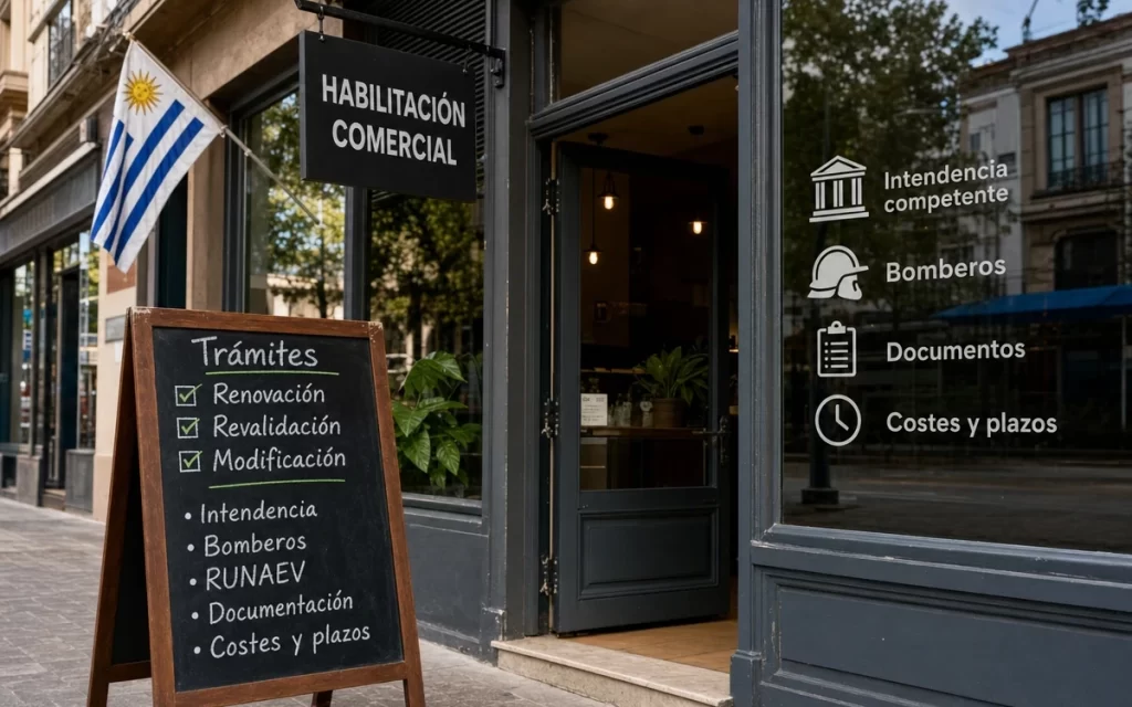Cómo renovar o modificar una habilitación comercial departamental en Uruguay