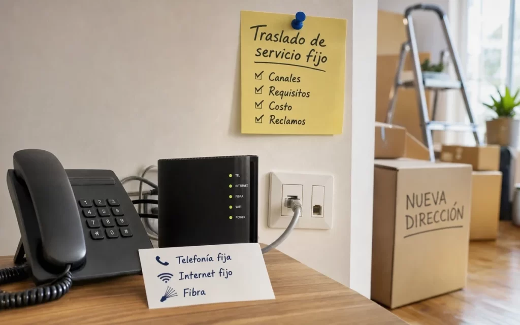 Cómo trasladar un servicio fijo de Antel