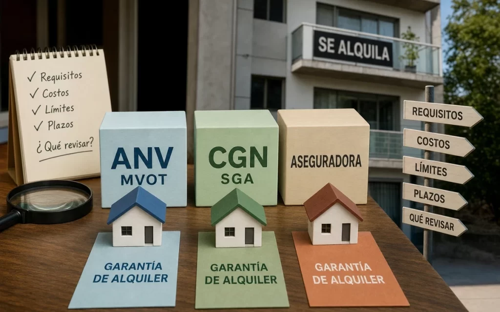 Garantía de alquiler ANV, CGN o aseguradora: qué cambia en Uruguay