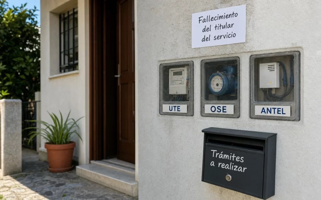 Qué hacer con UTE, OSE y Antel si fallece el titular del servicio