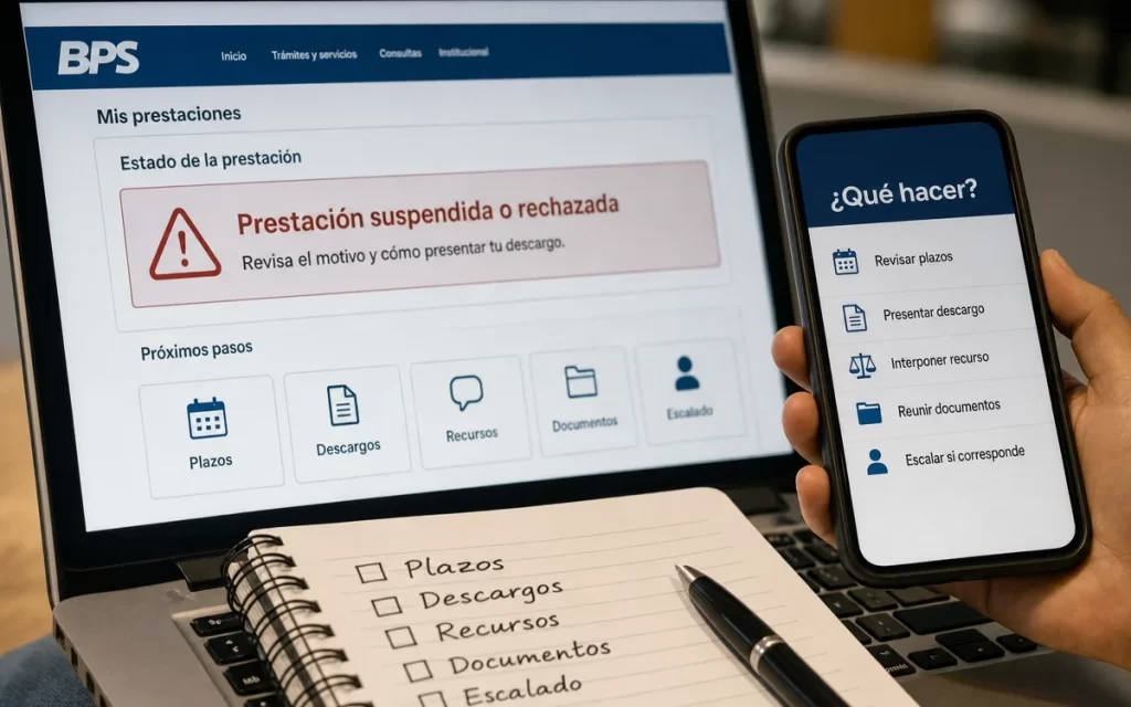 Qué hacer si BPS suspende o rechaza una prestación