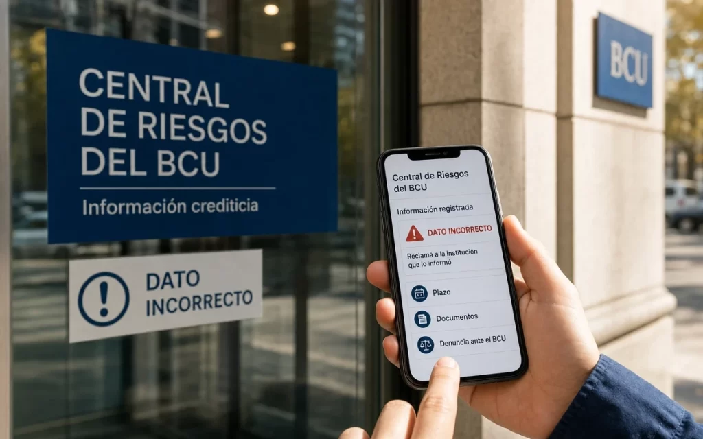 Qué hacer si la Central de Riesgos del BCU muestra información incorrecta