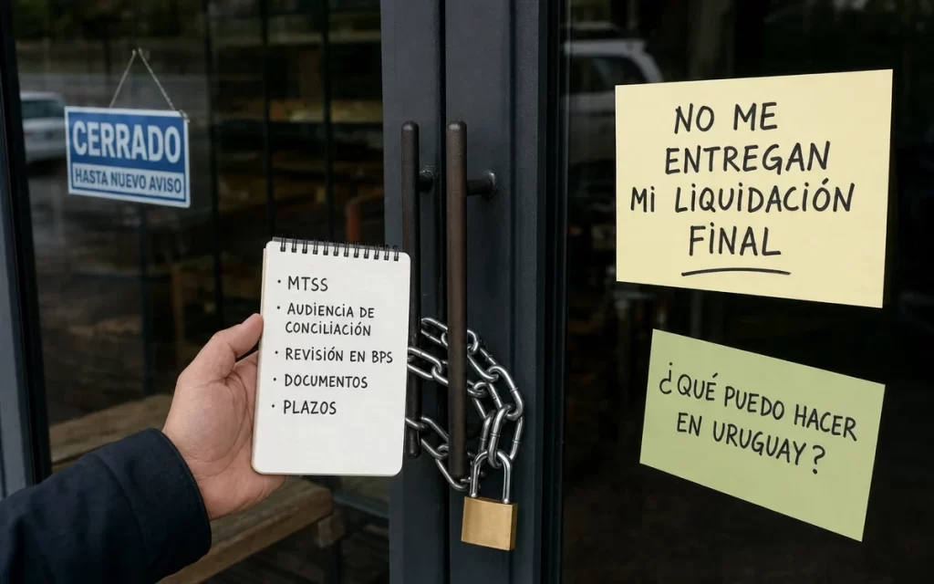 Qué hacer si no me entregan la liquidación final en Uruguay