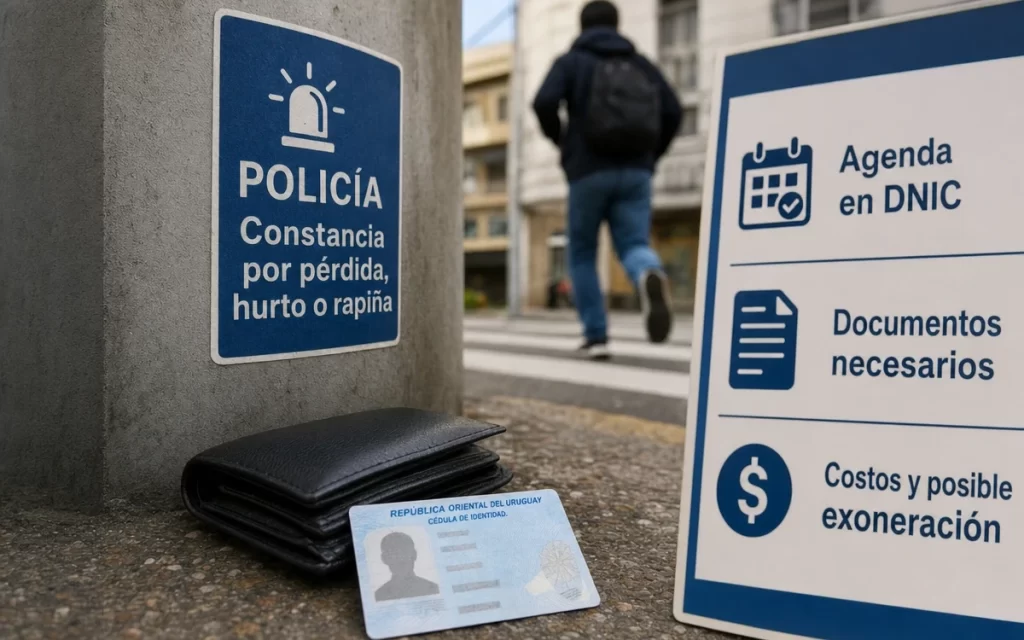 Qué hacer si perdí o me robaron la cédula uruguaya