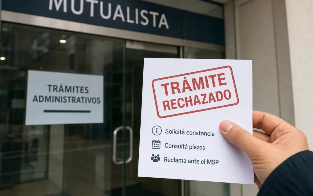 Qué hacer si una mutualista rechaza un trámite administrativo en Uruguay