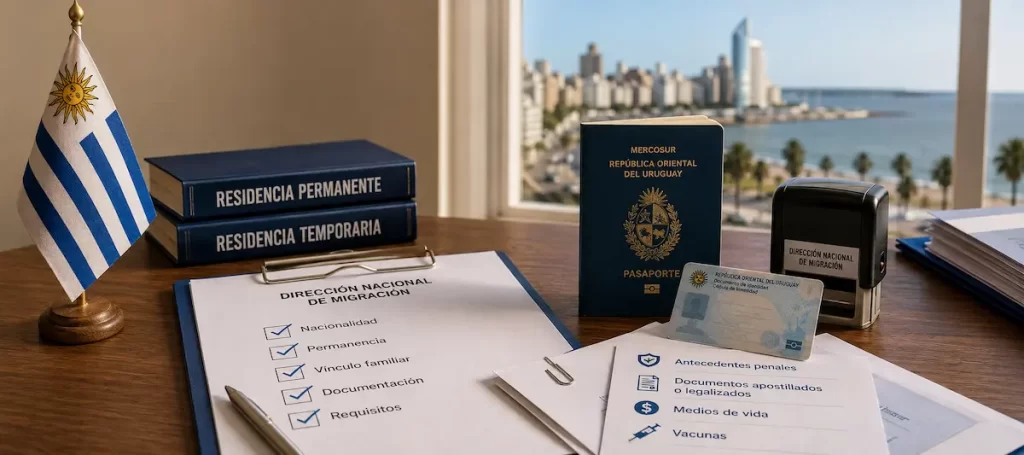 Qué residencia uruguaya corresponde según nacionalidad, permanencia y vínculo familiar